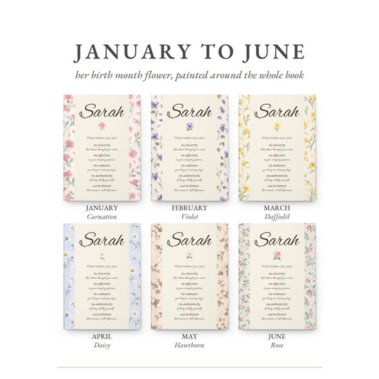 Personalized Birth Flower Name Poem Journal, photo 2