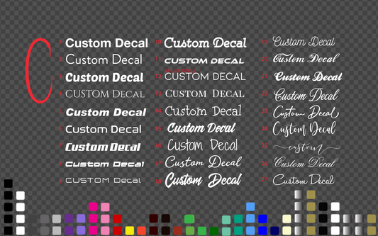 Custom name Sticker Decal Shop Car Motorcycle Bike Mobile Laptop 5~200 cm — product photo