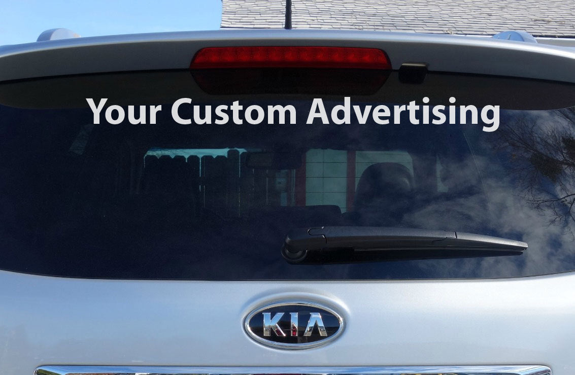 Custom Text Decal Personalised Windscreen Lettering Name Car Van Vinyl Sticker — additional view
