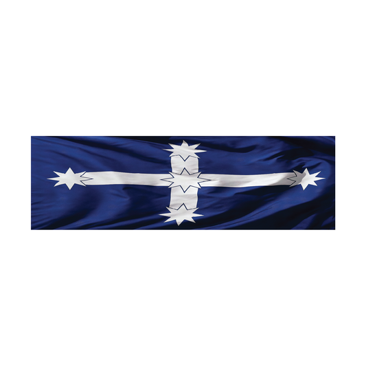Australian Distressed Eureka FLAG Window Perforated Decal One Way Vison Sticker