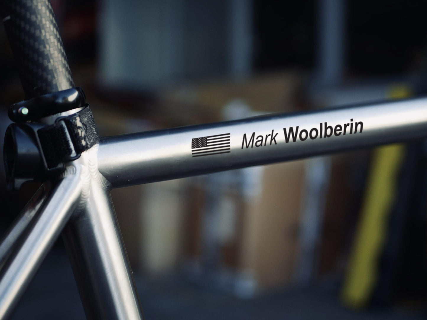 Personalized USA Flag Bike Decal: Durable Outdoor Helmet Sticker – view 5
