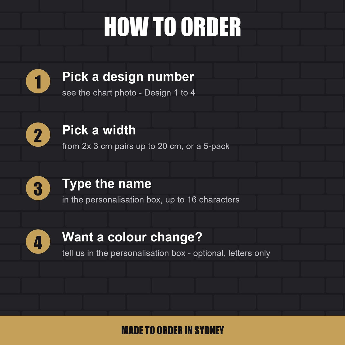 Graffiti name sticker – how to order in four steps