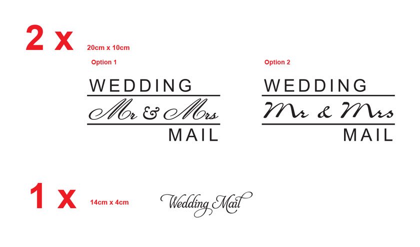 Vintage Couple Name Wedding Date Custom Personalized Vinyl Decal Wedding Gift Removable