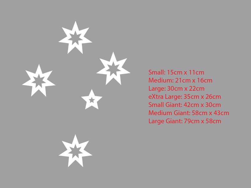 Aussie Southern Cross / Car Sign / Vinyl sticker