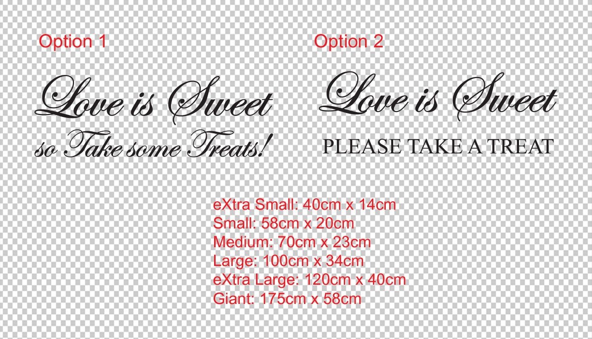 Love Is Sweet Wedding Lolly Candy Bar Sign Wall Vinyl Decal Love Is Sweet Wedding Lolly Candy Bar Sign Wall Vinyl Decal Sticker Ozdeco T S Polonaiz