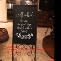 Alcohol Wedding Bar Sign Decal Sticker Funny Reception - Trust me you can dance