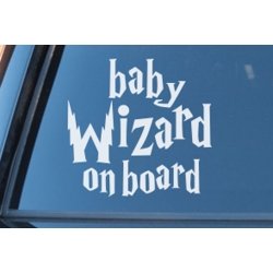Baby Wizard Muggle on Board Harry Potter Funny Car Window Decal Sticker