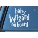 Baby Wizard Muggle on Board Harry Potter Funny Car Window Decal Sticker