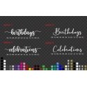 Family Birthdays Celebrations Anniversary Sticker Decal Sign with Month Gift