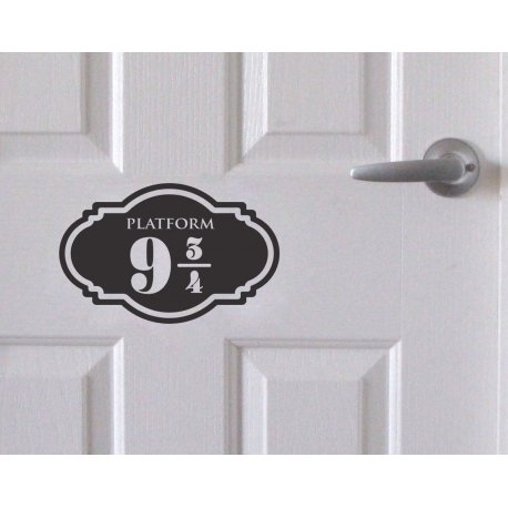 Platform 9 3/4 Sticker Harry Potter Decor Decal Wall Door