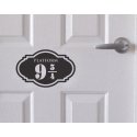 Platform 9 3/4 Sticker Harry Potter Decor Decal Wall Door