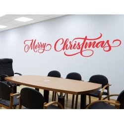 Merry Christmas X-mas Removable Decal Wall Window Sticker Shop Sign