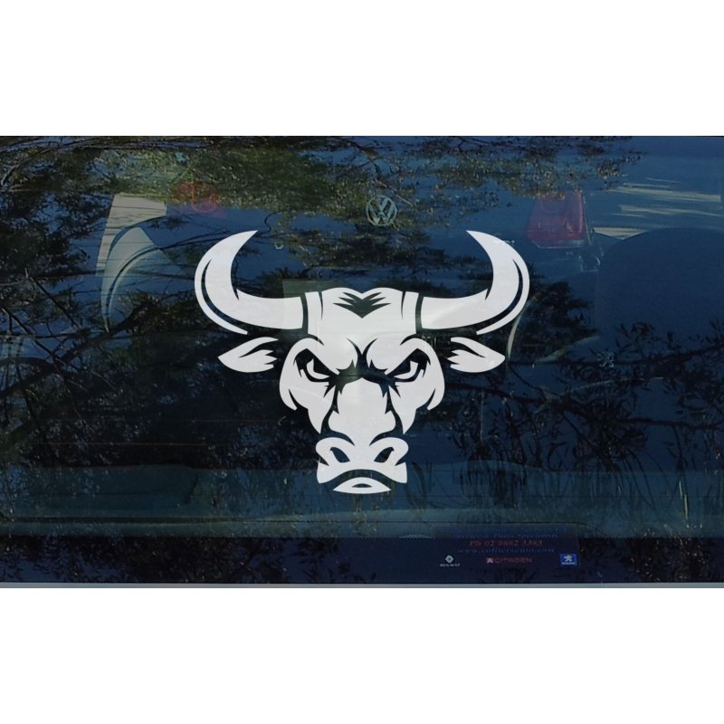 Black and White Bull Head Stencil Stock Vector - Illustration of applied,  template: 207028990