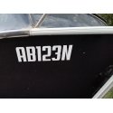 2x Boat Rego Stickers Registration Decal Marine Vehicle Cast 150mm High