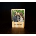 Wooden Polaroid Photo Block personal Message Personalised Gift for Couple Mum Dad
