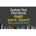 Custom Sticker Vinyl Lettering Decal Name Car Window Wall Door Metallic Dichroic