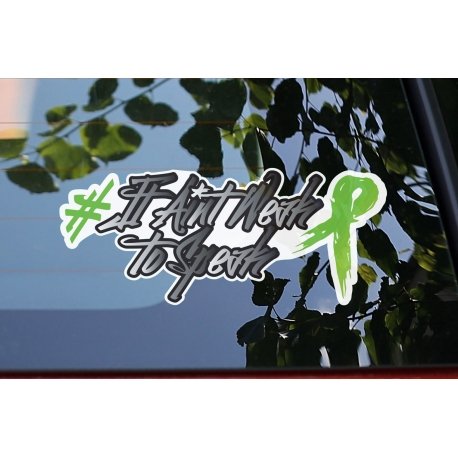 IT AINT WEAK TO SPEAK Car Sticker MENTAL HEALTH Window Banner It ant't weak