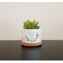 Personalised Planter Pot, A garden of Love, Custom Message Wedding Anniversary Gift