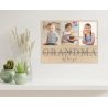 Grandma Wooden Photo Plaque Personalised Gift for Mothers day Mum Mummy Grandmother Nanny Nana Nan Photo collage on plywood