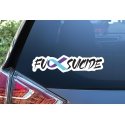 Fck Suicide Sticker Fuck Ribbon Decal Awareness Survivor Hope Car Laptop
