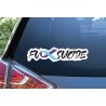 Fck Suicide Sticker Fuck Ribbon Decal Awareness Survivor Hope Car Laptop