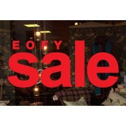 EOFY SALE retail SHOP Sticker Decal Wall Window Sign Removable