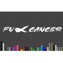 Fck Cancer Fight Decal Sticker Car Windscreen Banner