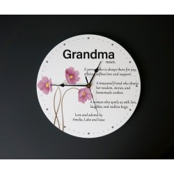 Grandma Nana Gift Custom Wood Photo Block Mother's Father's Day Gift 7 Photos