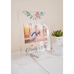 Fathers Day Photo Gift Best Grandpa Custom Photo Plaque Personal Message Gift