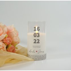 Anniversary Candle flameless LED Engagement Wedding, Valentine's day Couple Gift