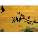 BIRDS AND TREE WALL VINYL DECAL