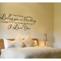IF I HAD TO CHOOSE BETWEEN LOVING YOU AND BREATHING WALL DECAL