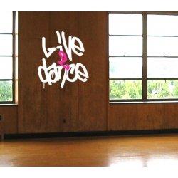 DANCE AS THOUGH NO ONE IS WATCHING QUOTE WALL DECAL VINYL LETTERING STICKER