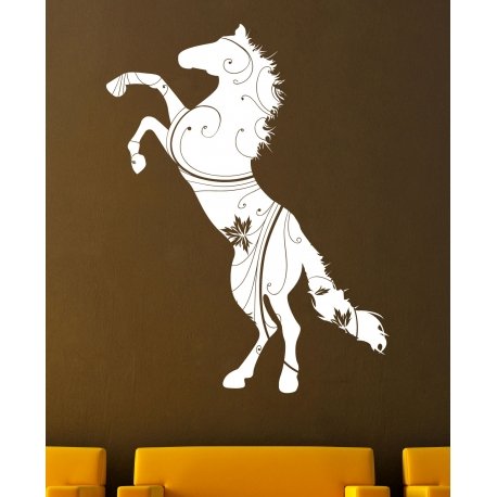 HORSE IN THE MORNING SUNLIGHT REMOVABLE FEATURE WALL DECAL VINYL STICKER