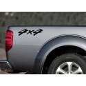 TWO 4X4 TRUCK UTE DECALS STICKERS NISSAN TOYOTA CHEVY GMC DODGE FORD OFF ROAD