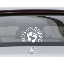 KIDS ON BOARD SIGN BABY SAFETY CAR DECAL VINYL STICKER