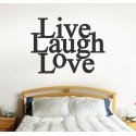 LIVE LAUGH LOVE QUOTE WALL TATTOO VINYL STICKER LIVING ROOM 