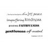 (Custom) The fruit of the Spirit is love BIBLE QUOTE ART WALL VINYL DECAL