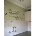 THE MOST MEMORABLE DAYS DIRTIEST CLOTHES LAUNDRY WALL VINYL DECAL LETTERING