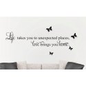 Life takes you to unexpected places Love brings Home Wall Decal Vinyl Sticker