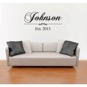 Vintage Family Name Year Custom Personalized Wall Vinyl Decal Sticker Wedding