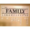 Celebrate Family Birthdays Anniversary Moments Vinyl Decal Sign with Month Gift