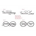 Forever Young Love Eternity Symbol Inspirational Quote Wall Bedroom Vinyl Decal Sticker