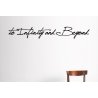 to Infinity and Beyond No limit inspirational Quote Wall Art Vinyl Decal Sticker