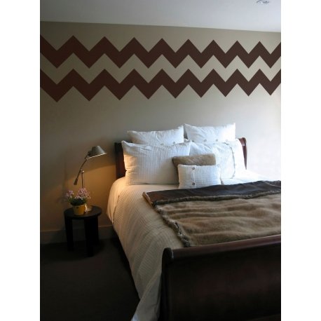 Chevron Seamless Pattern Wall Decal Zig Zag Wall Panel Sticker Wallpaper Medium