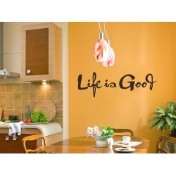 Life is Good Inspirational Quote Wall Window Bedroom Living room Decal Sticker