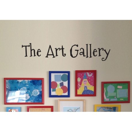 The Art Gallery Kids Nursery Artwork Display Wall Decor Decal Sticker Removable
