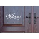 Welcome Front Door Wall Window Sign Vinyl Lettering Decal Sticker House Shop