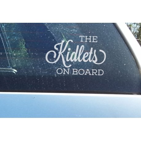 The kidlets on Board Baby Child Children Safety Sign for Car Decal Vinyl Sticker