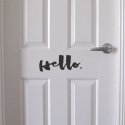 Hello Front Door Wall Window Sign Vinyl Lettering Decal Sticker House Shop